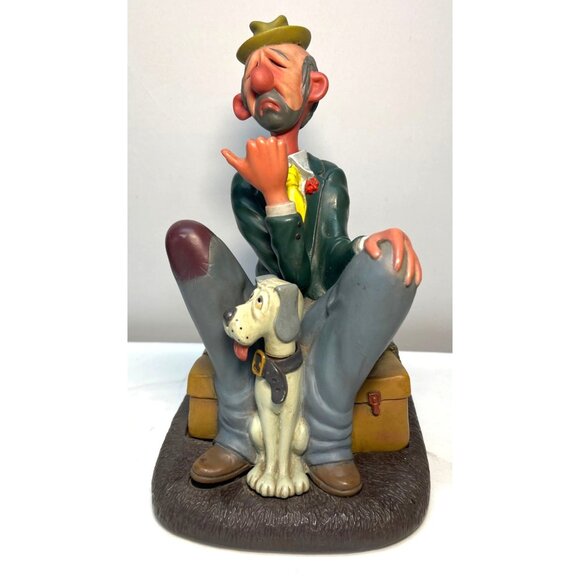 Giuseppe Armani Other - Vintage Giuseppe Armani Clown Figurine With Dog